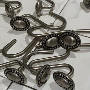 Pottery Barn vintage Metal S-Shaped shower curtain Hooks